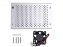 Behuizing / Case Raspberry Pi 4B + Fan Aluminium Silver 